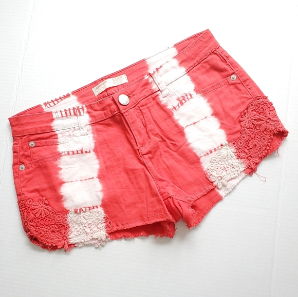 Short Sweat No Boundaries Tie-dye Bleu Et Blanc - Femme Grande Taille 2X (44-46) Avec Poches